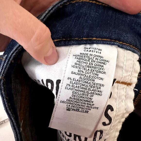 Lucky Brand Keira Fray Hem Denim Shorts LAST CALL - Picture 5 of 5